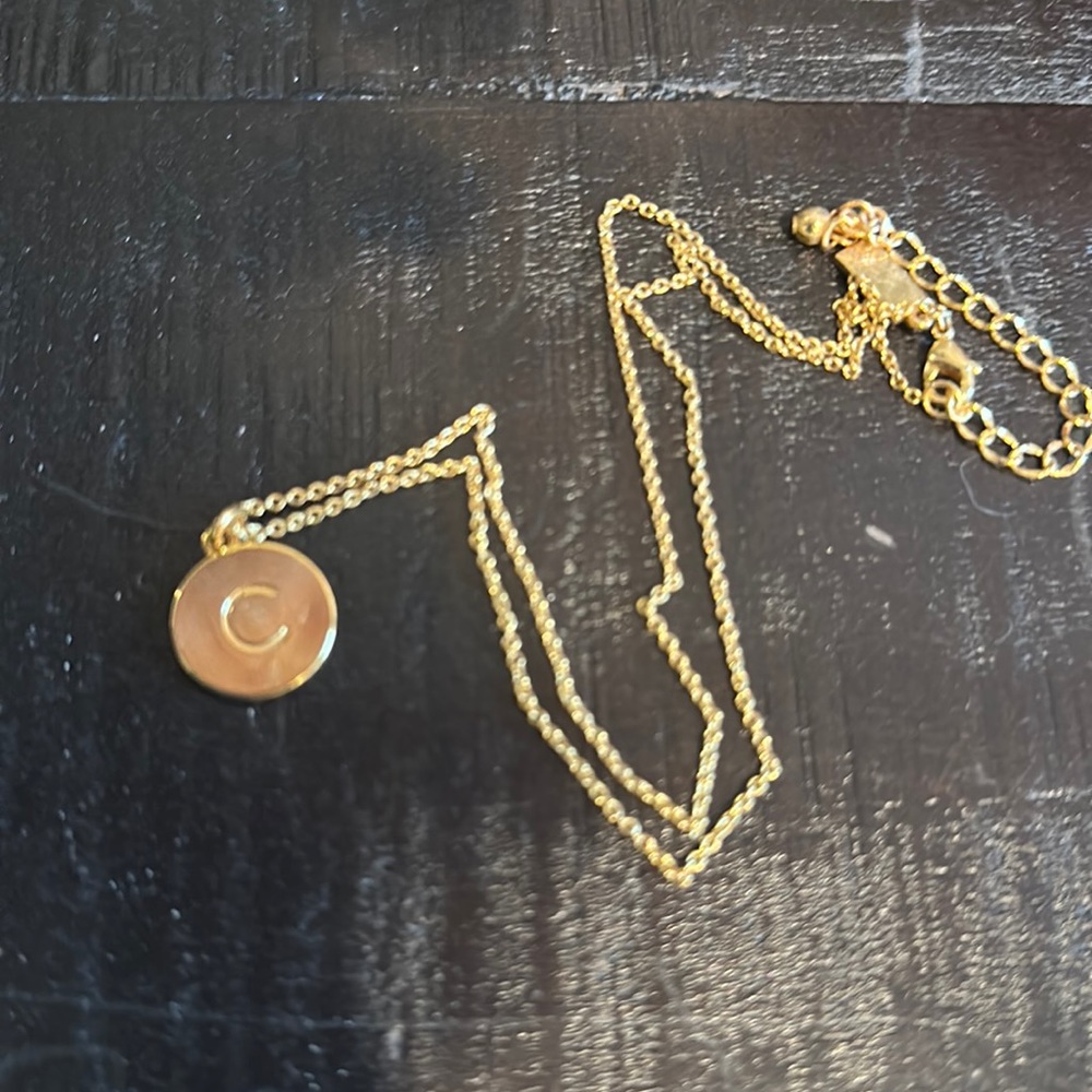 Letter “C” Kate Spade gold necklace